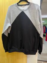 Blusa Moletom Recorte Triângulo M