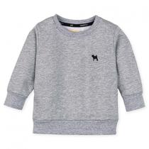 Blusa Moletom Roupa de Frio Menino Fashion Suéter Macio Cinza Charpey Para Festa Aniversário Escola