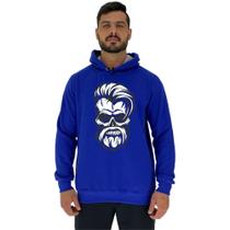 Blusa Moletom Tradicional Com Touca MXD Conceito Bad Skull Blusa Moletom Tradicional Com Touca MXD Conceito Bad Skull