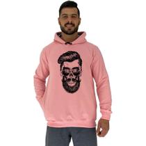 Blusa Moletom Tradicional Com Touca MXD Conceito Caveira Hipster