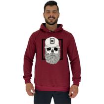 Blusa Moletom Tradicional Com Touca MXD Conceito Caveira Lenhador