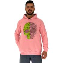 Blusa Moletom Tradicional Com Touca MXD Conceito Caveira Mexicana