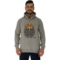 Blusa Moletom Tradicional Com Touca MXD Conceito King Skull Blusa Moletom Tradicional Com Touca MXD Conceito King Skull