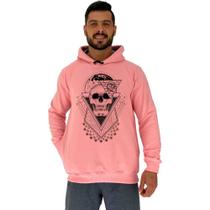 Blusa Moletom Tradicional Com Touca MXD Conceito World Skull