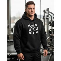 Blusa Moletom Treino Unissex Gym Academia Bodybuilder Blusa Moletom Treino Unissex Gym Academia Bodybuilder