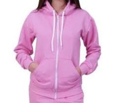 Blusa Moletom Unisex Ziper Agasalho Forrado Com Capuz