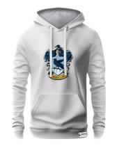 Blusa Moletom Unissex Algodão Harry Potter Corvinal Casa Ravenclaw Com Capuz