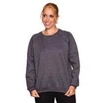 Blusa Moletom Unissex Gola Careca Blusa de Frio Cores Lisas