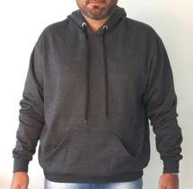 Blusa moletom unissex masculino e feminino canguru fechado com capuz