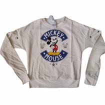 Blusa Moletom Unissex Mickey Disney Inverno Cativa Branco Blusa Moletom Unissex Mickey Disney Inverno Cativa Branco