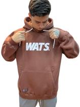 Blusa moletom wats logo - marrom Blusa moletom wats logo - marrom