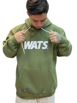 Blusa moletom wats logo - verde