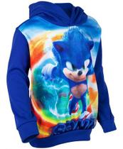 Blusa Moleton Conjunto Infantil Filme Sonic Agasalho Com Nf - Megalupe