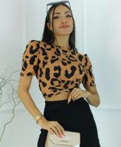 Blusa Moon Torcido Animal Print