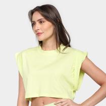 Blusa Morena Rosa Cropped Cavada Muscle Tee Feminina