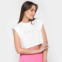 Blusa Morena Rosa Cropped Cavada Muscle Tee Feminina