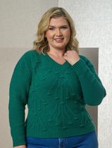 Blusa Mousse Decote V - Giuliana Marques Tricot - Tam GG