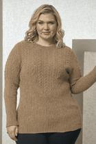 Blusa Mousse Tranças - Giuliana Marques Tricot - Tam EXXG Blusa Mousse Tranças - Giuliana Marques Tricot - Tam EXXG