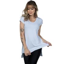 Blusa Mullet Fitness Vekyo Modas Feminina Tapa Bumbum Manga Curta Roupa de Academia Casual