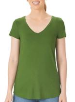 Blusa Mullet Malwee 1000037400 Feminina Decote V Viscose T. P/XGG Blusa Mullet Malwee 1000037400 Feminina Decote V Viscose T. P/XGG