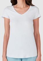 Blusa Mullet Malwee 1000037400 Feminina Decote V Viscose T. P/XGG