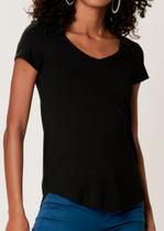 Blusa Mullet Manga Curta Malwee 1000037400 Feminina Decote V Viscose T. P/XGG