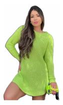 Blusa Mullet Mini Vest Vestidinho Tricot Blusa Mullet Mini Vest Vestidinho Tricot