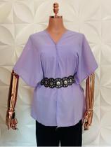 Blusa Multiuso Feminino capa Alaia no tecido crepe de 2 peças tamanho unico