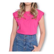 Blusa muscle tecido viscolycra macia feminina