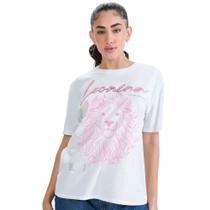 Blusa Myft Signos Leonina Branco Feminino