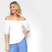 Blusa Naif Ombro a Ombro Feminina