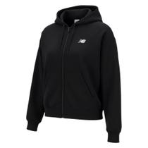 Blusa New Balance Sport Essentials Preto e Branco Feminino