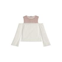 Blusa Off White Fio Metalizado