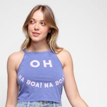 Blusa Oh, Boy! Cropped Na Boa Feminina