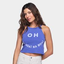 Blusa Oh, Boy! Cropped Na Boa Feminina
