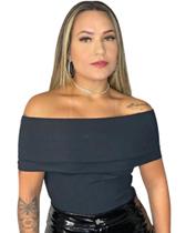 Blusa ombro a ombro Ciganinha Moda Casual Feminina