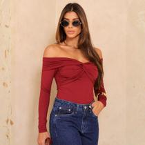 Blusa Ombro A Ombro Decote Torcido Feminino Revanche Pamplona Blusa Ombro A Ombro Decote Torcido Feminino Revanche Pamplona