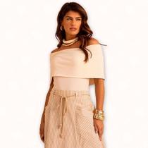 Blusa Ombro a Ombro - Moda Casual Chic Blusa Ombro a Ombro - Moda Casual Chic