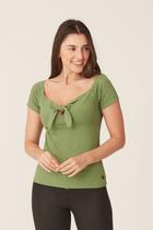 Blusa Onbongo Feminina Ombro a Ombro Verde