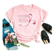 Blusa Outubro Rosa Camiseta Feminina Campanha De Prevenção