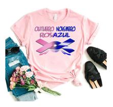 Blusa Outubro Rosa Camiseta Feminina Campanha De Prevenção