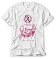 Blusa outubro rosa seja sua propia heroina prefenir ato amor