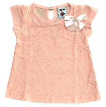 Blusa para bebê em renda para festa luxo