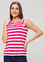 Blusa Pau a Pique Listrada Pink