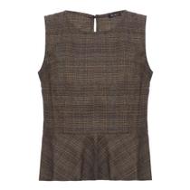 Blusa Peplum Caramelo