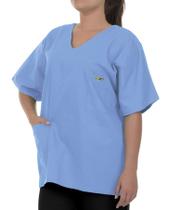 Blusa Pijama Cirúrgico Azul Bebê Oxford