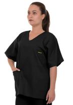 Blusa Pijama Cirúrgico Preto Oxford Blusa Pijama Cirúrgico Preto Oxford