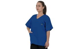 Blusa Pijama Cirúrgico Scrub Azul Royal 100% Algodão Unissex Artipé
