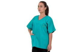 Blusa Pijama Cirúrgico Scrub Azul Turquesa 100% Algodão Unissex Artipé Blusa Pijama Cirúrgico Scrub Azul Turquesa 100% Algodão Unissex Artipé