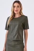 Blusa PKS material sintético Verde Militar Blusa PKS material sintético Verde Militar